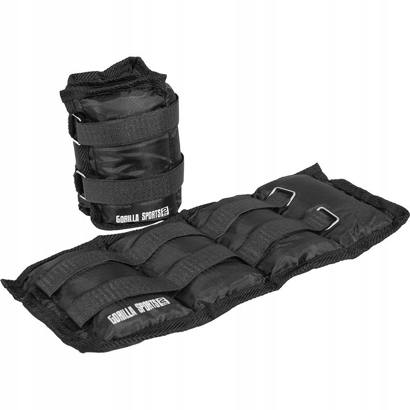 Gorilla Sports Obciążniki ciężarki na kostki ręce nogi 2 x 2 kg