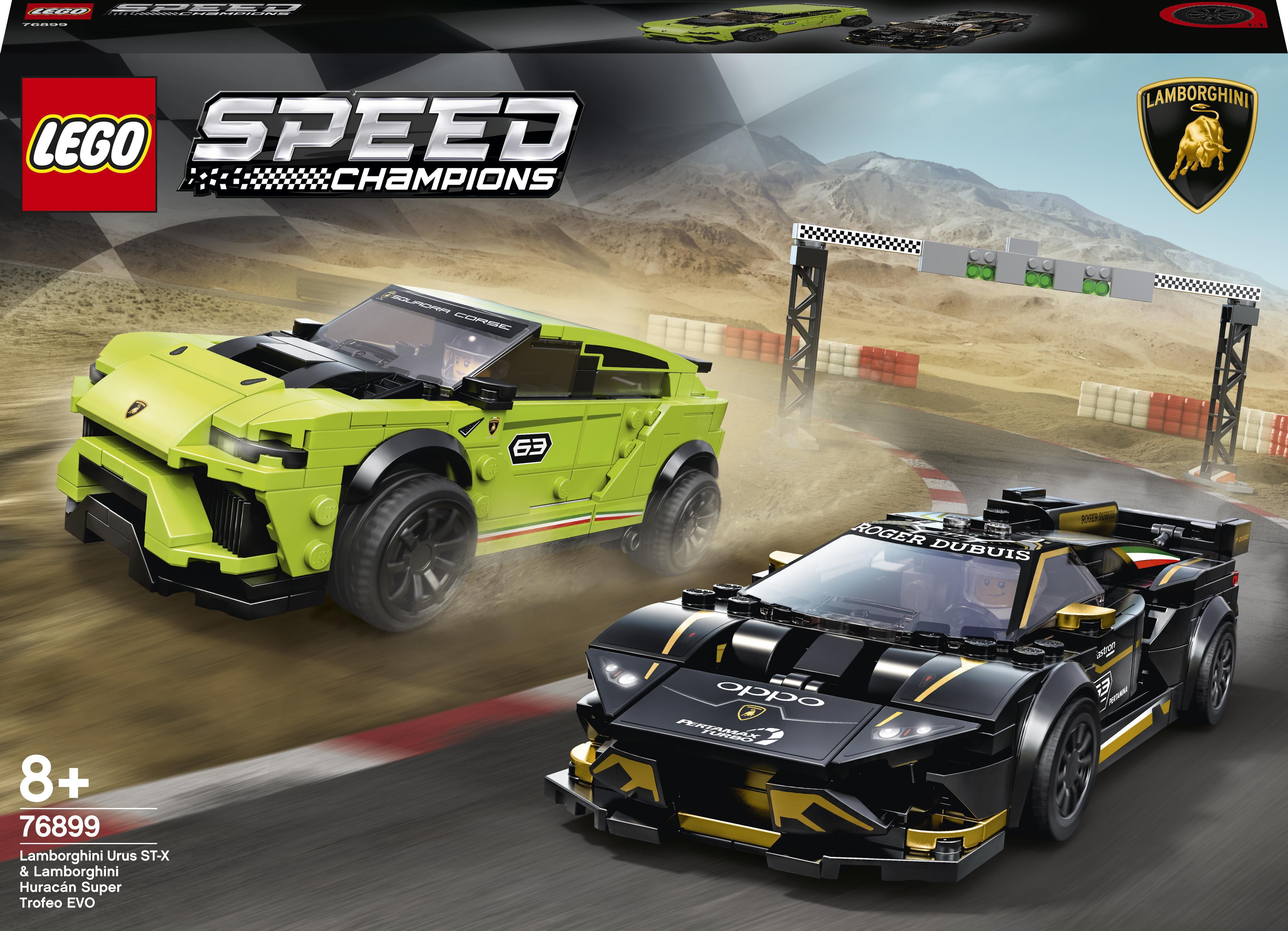 LEGO Speed Champions Lamborghini Urus ST-X i Lamborghini Huracán Super Trofeo EVO (76899)