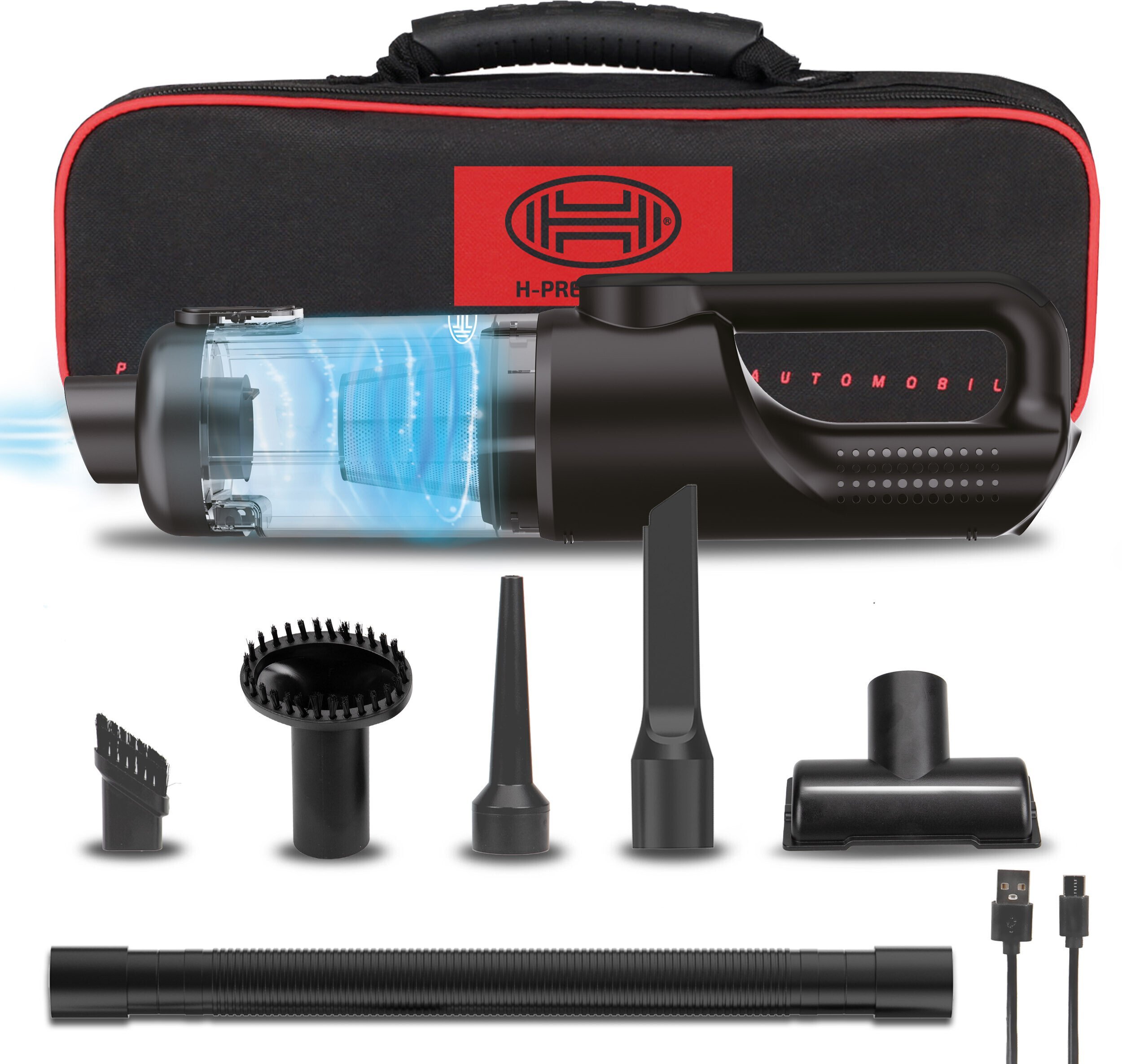 Odkurzacz HEYNER 2in1 VacuBooster Pro bezprzewodowy akumulatorowy dulkių siurblys, 120 W, HEPA filtras