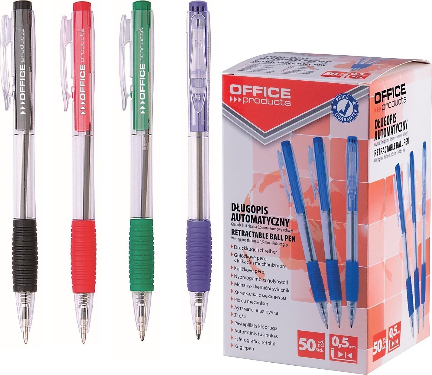 Office Products Długopisy Office Products 0.7mm niebieskie (50), NIEBIESKI