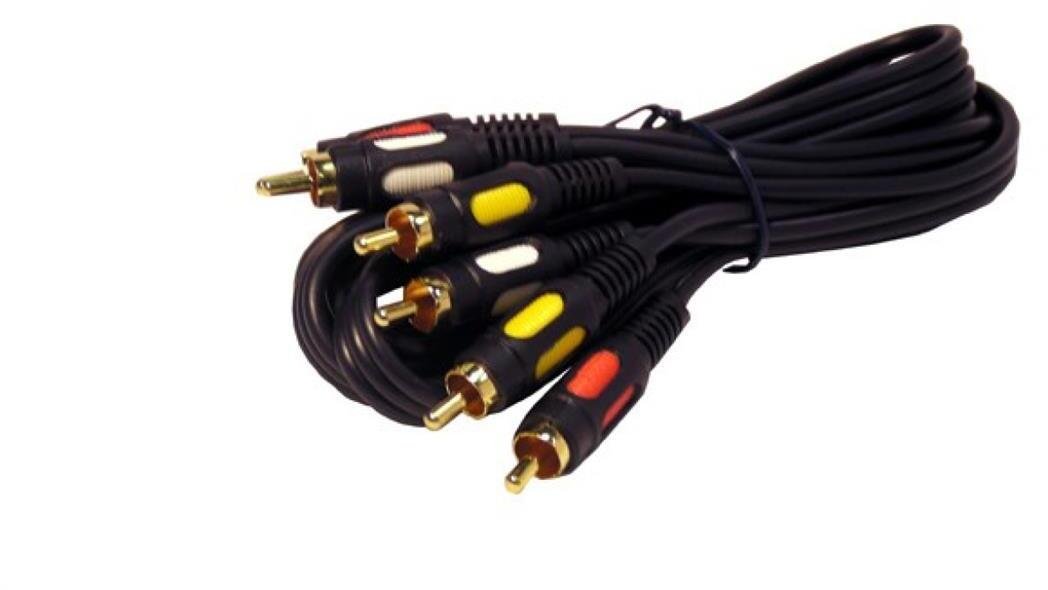 Kabel 3*RCA łezka 1,5m