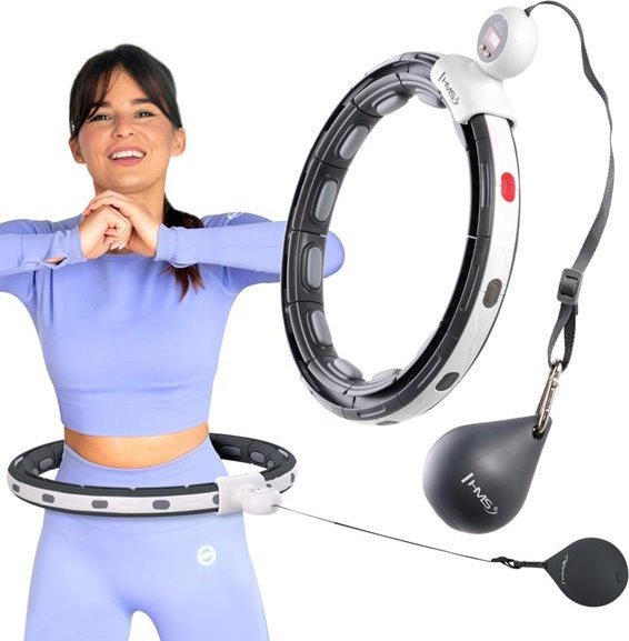 HMS HHM15 HULA HOP BLACK Z MAGNESEM I OBCIĄŻNIKIEM + LICZNIK