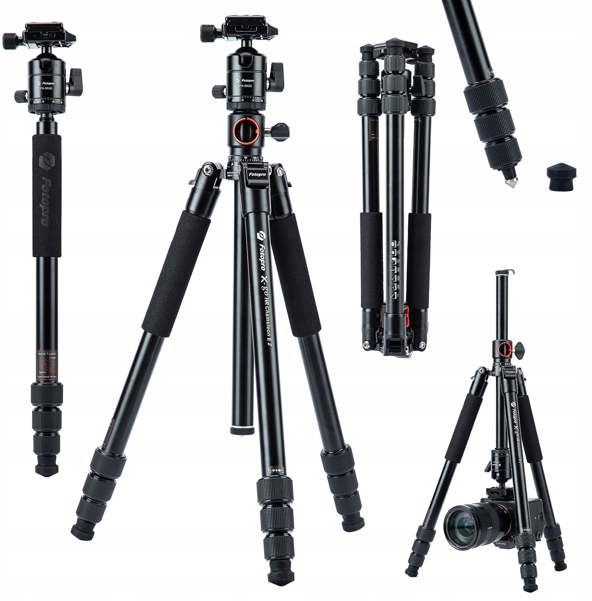 Statyw Statyw Fotopro X-go HR Chameleon E2