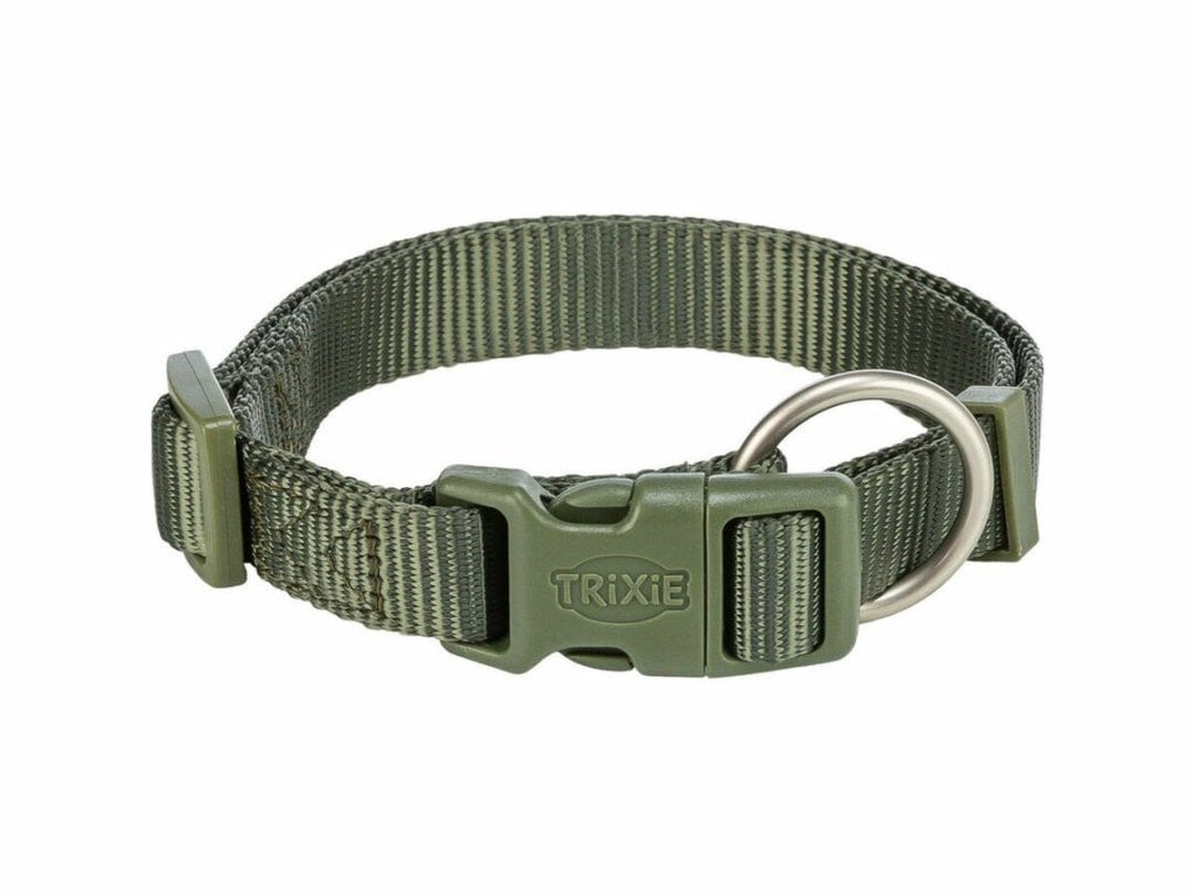 Obroża dla psa Trixie Premium Kolor Zielony Oliwka S 25-40 cm