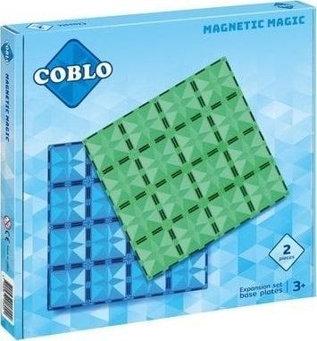 Klocki magnetyczne 2 płyty 30x30 cm