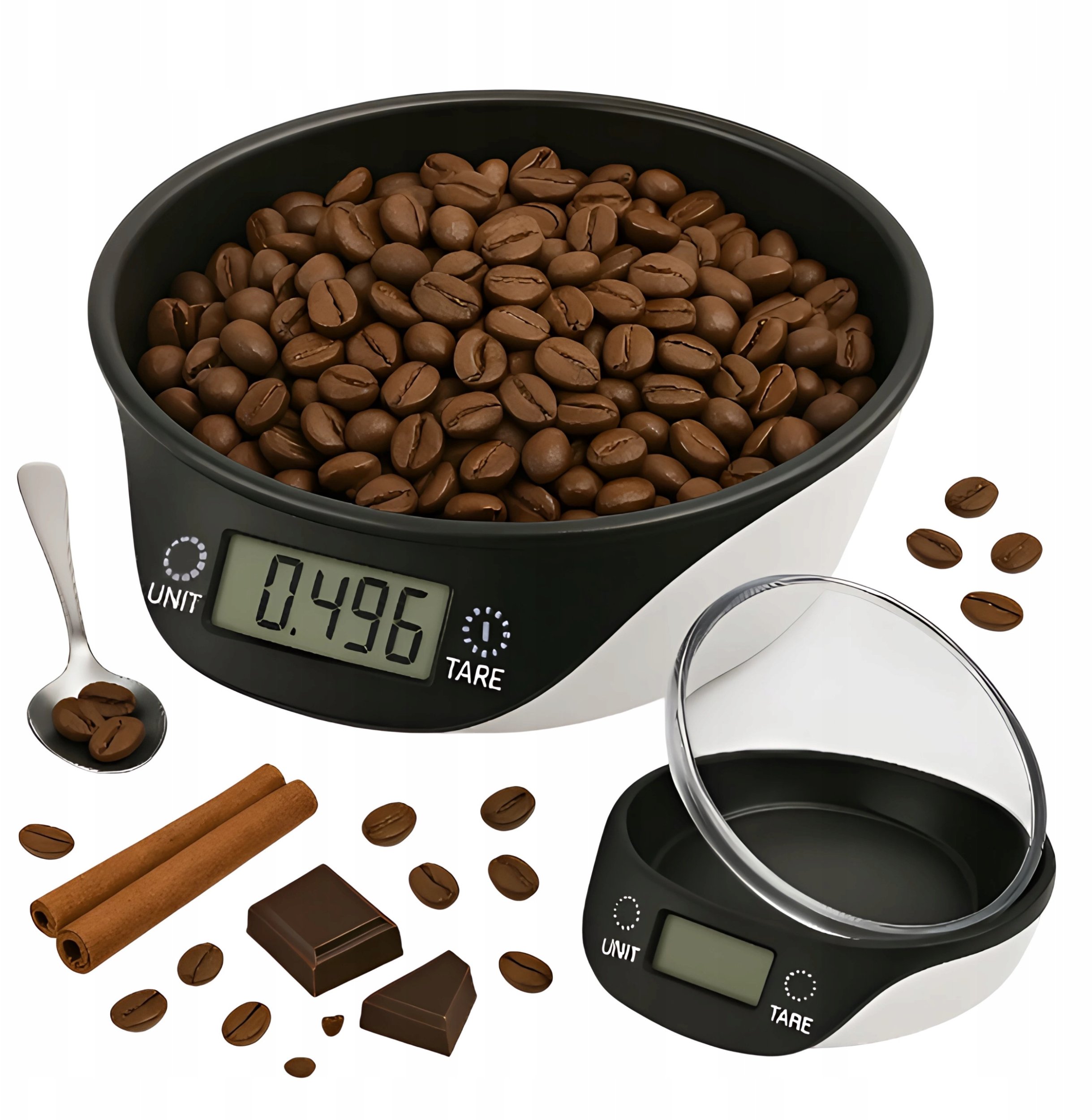 Waga kuchenna Hello Case Waga Kuchenna Elektroniczna z Misą Precyzyjna Cyfrowa LCD Czarna 5 kg / 1 g...