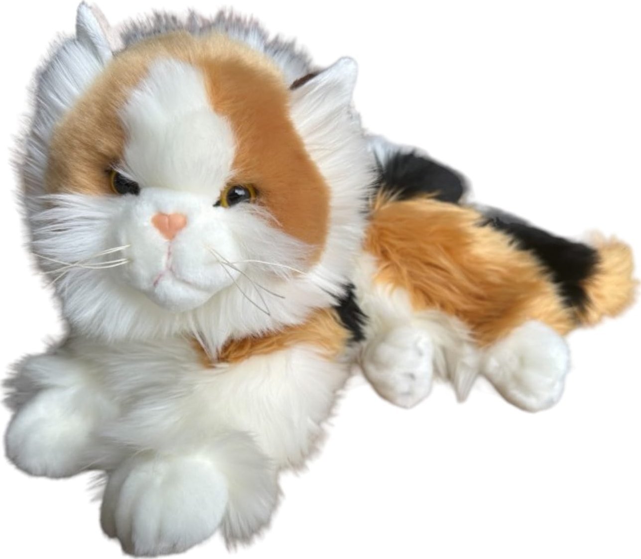 Dubi Maskotka Kot Calico Biało-Rudy Pluszak 30cm Miękka Przytulanka Miś Kotek