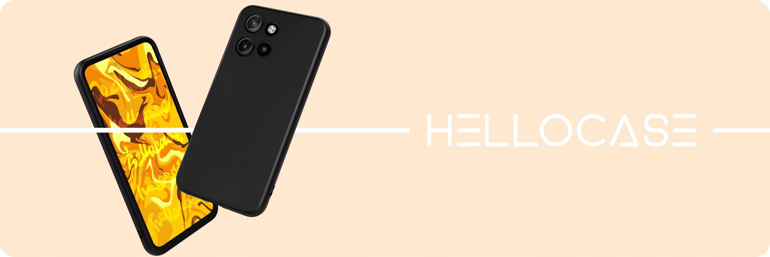 Hello Case ETUI DO MOTOROLA MOTO EDGE 50 NEO GUMOWE OBUDOWA CZARNE MATOWE SILIKON SLIM