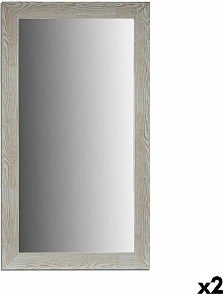 Фото - Дзеркало настінне Gift Decor Lustro ścienne Drewno Biały Szkło  (2 Sztuk)(75 x 136 x 1,5 cm)