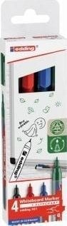 Edding Marker do tablic suchościeralnych 1mm 4 kolory