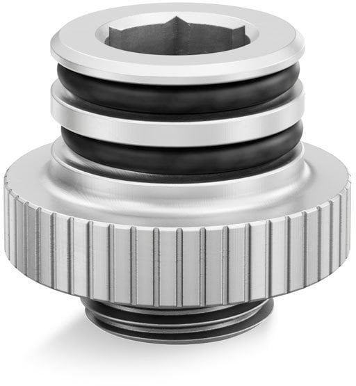 EK Water Blocks EK-Quantum Torque Push-In Adapter M 7 - Satin Titanium