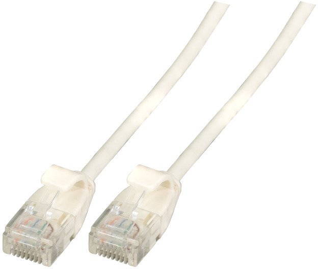 EFB RJ45 kabel połączeniowy U/UTP,Cat.6A,TPE 3,6mm ultraflex,1m,biały