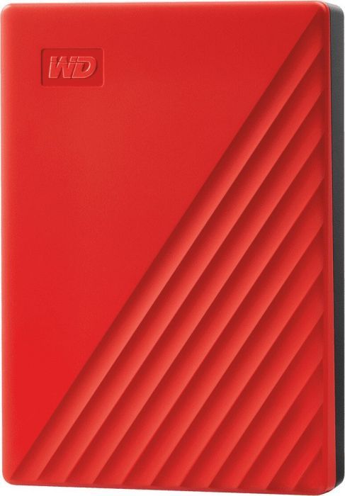 Dysk zewnętrzny HDD WD My Passport 4TB Czerwony (WDBPKJ0040BRD-WESN)