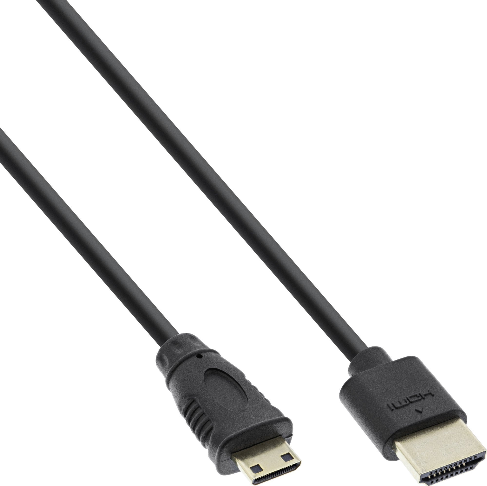 Zdjęcia - Kabel InLine   HDMI Mini - HDMI 1m czarny  (17501C)