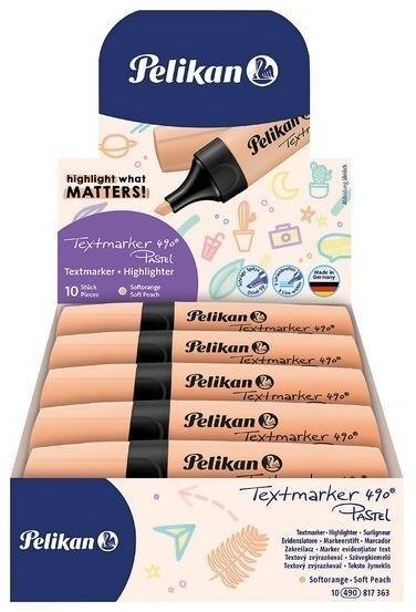 Pelikan Zakreślacz 490 Pastel pomarańczowy (10szt)