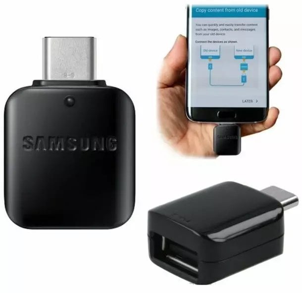 Adapter USB Samsung USB-A - USB-C Czarny (GH98-41288A)