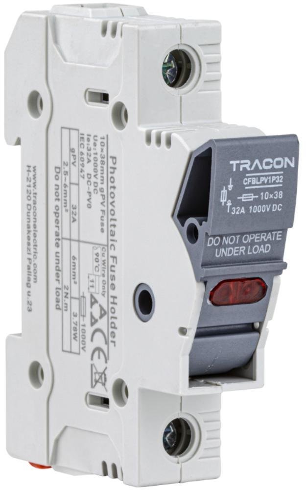 Tracon Electric Rozłącznik 32A 1P 10x38 1000V PV (CFBLPV)