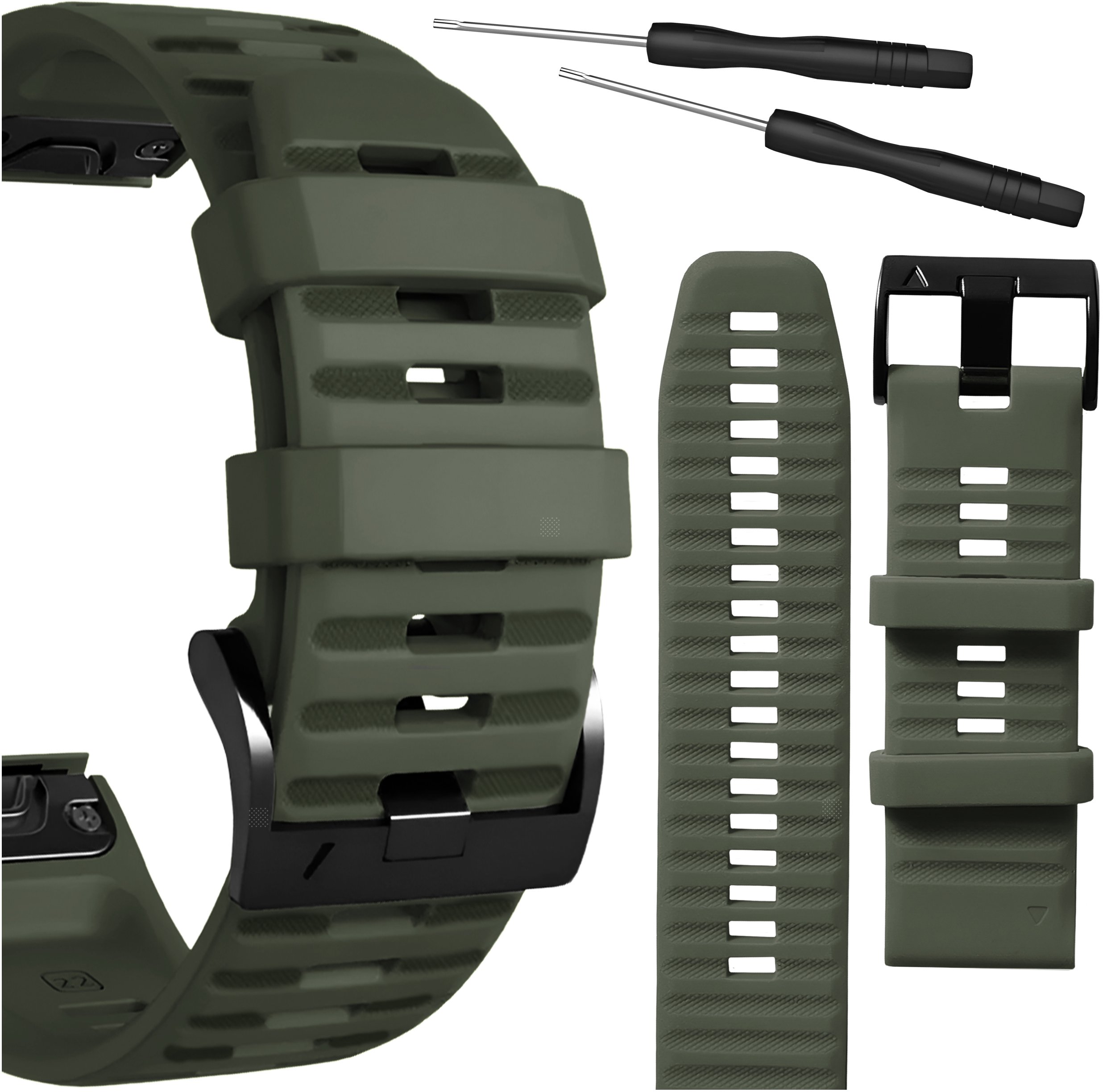 ChronSmarta Pasek ChronSmarta do Garmin Fenix 5X 6X 7X Pro Solar Epix Pro 51mm QuickFit (Khaki)