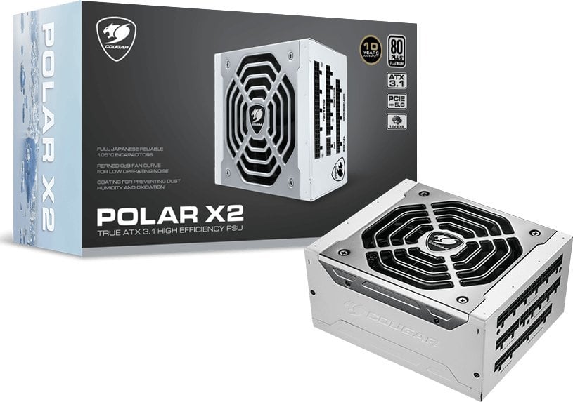 Zasilacz Cougar Zasilacz POLAR X2 1050W ATX3.1/80 Plus Plat./Modular