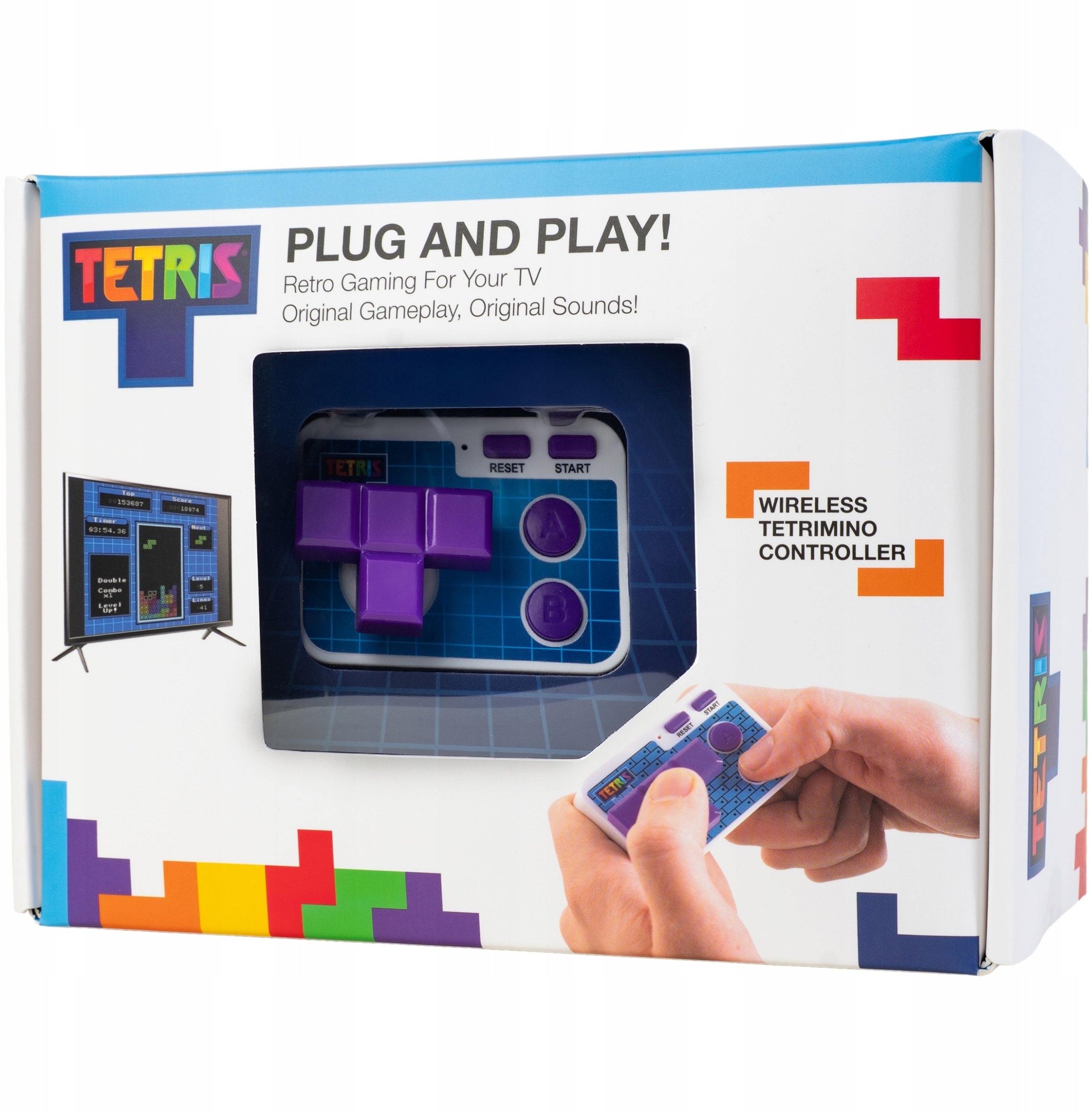 naszswiat Konsola Gra Tv Retro Arcade Tetris Plug & Play Bezprzewodowa Pad Kontroler / 320117