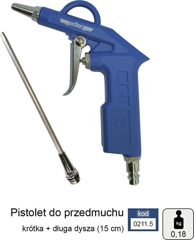 Adler ADLER PISTOLET DO PRZEDMUCHIWANIA 2cm+15cm MAR0211.5