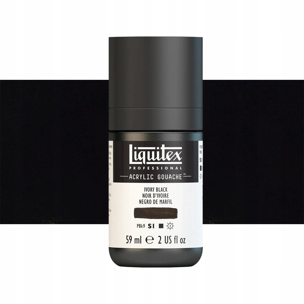 LQX Acrylic Gouache 59ml Ivory black 244