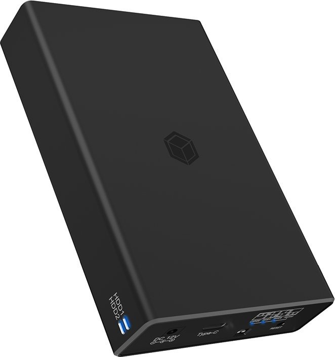 Kieszeń Icy Box Obudowa IB-RD2253-C31 zew. Raid dla 2,5 SATA HDD na USB 3.2 Gen 2, RAID 0,1, SINGLE,...