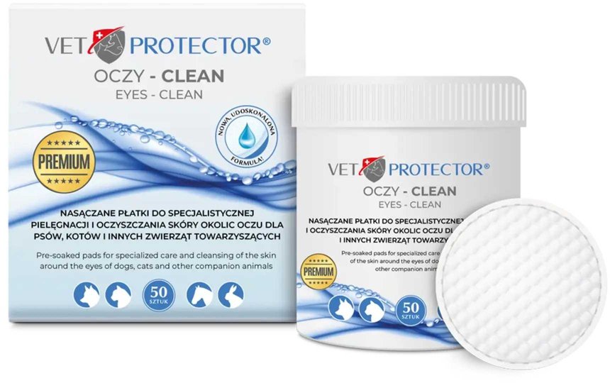 Sante Pozostałe akcesoria dla psa Vet Protector Oczy Clean 50szt