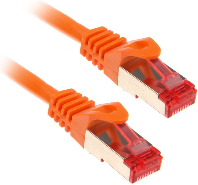 Фото - Кабель InLine 2m Cat.6 kabel sieciowy 1000 Mbit RJ45 - pomarańczowy  ( 76402O )