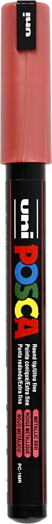 Marker Posca metaliczny czerwony 0,7 mm