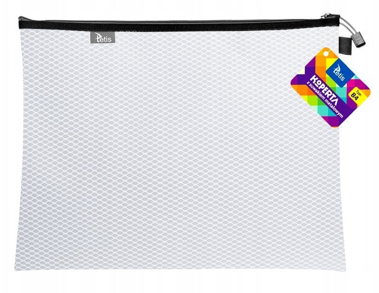 Koperta B4 z suwakiem metalowym biała BT607-B tetis