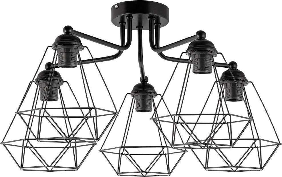 Zdjęcia - Żyrandol / lampa Hygge Lampa sufitowa VEN Sufitowa LAMPA industrialna VEN W-1210/5 druciana OPRAW 