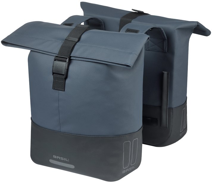 Basil Sakwa podwójna BASIL COVE DOUBLE PANNIER BAG 28-32L, Universal Bridge System, navy/black