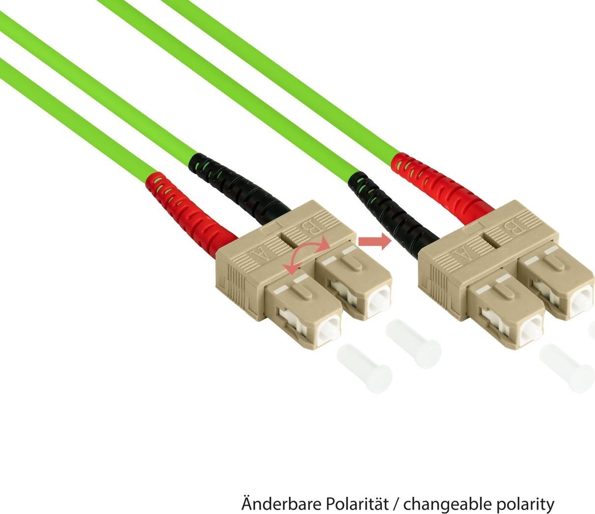 Alcasa Alcasa LW-805SC5 kabel InfiniBand / światłowodowy 5 m SC Zielony