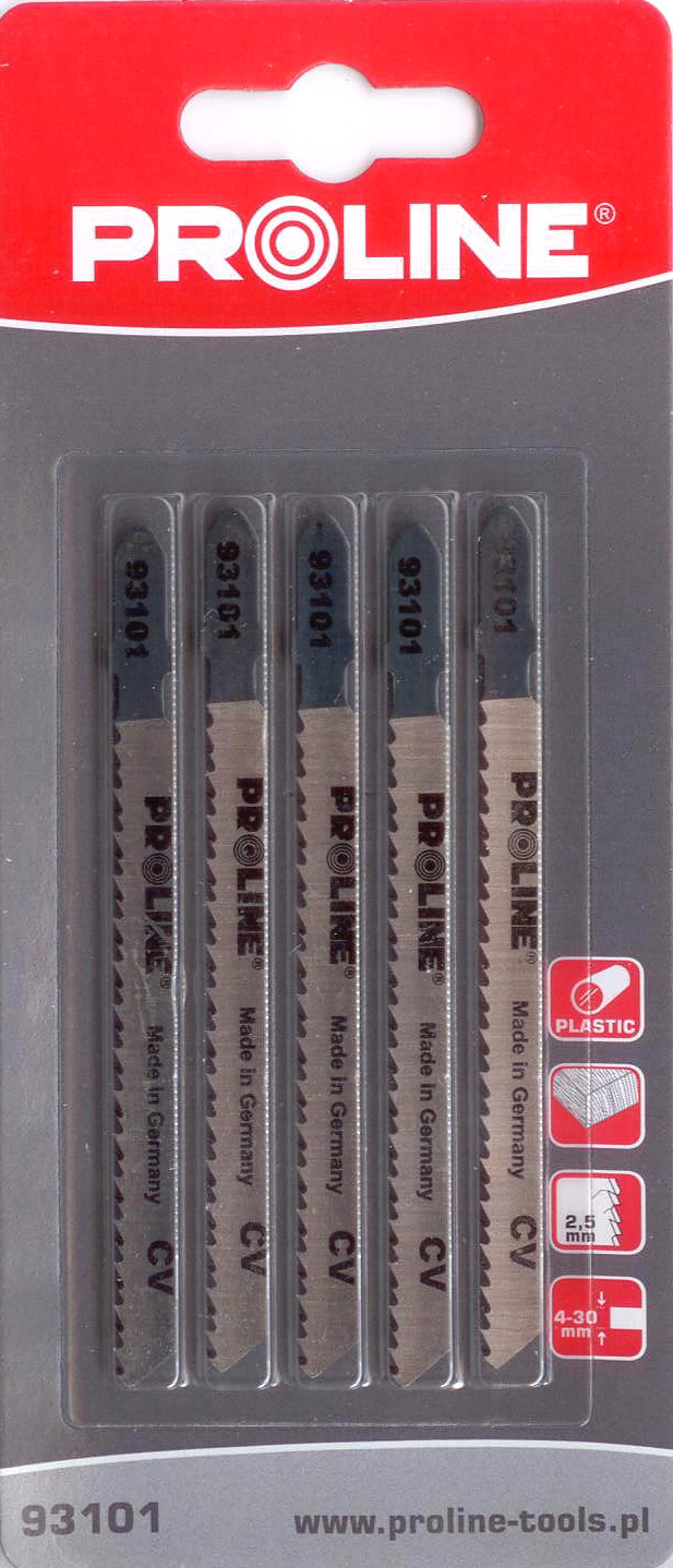 Pro-Line Brzeszczoty do wyrzynarki typ U 75x2,5mm - 93401