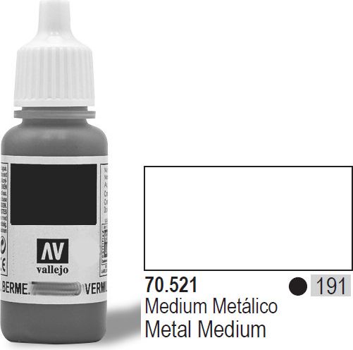 Vallejo Lakier Nr191 Metal Medium 17ml - 70521