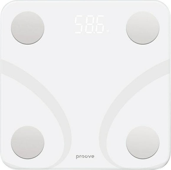 Waga łazienkowa PROOVE Proove Waga Smart Scale Balance Bluetooth biały/white