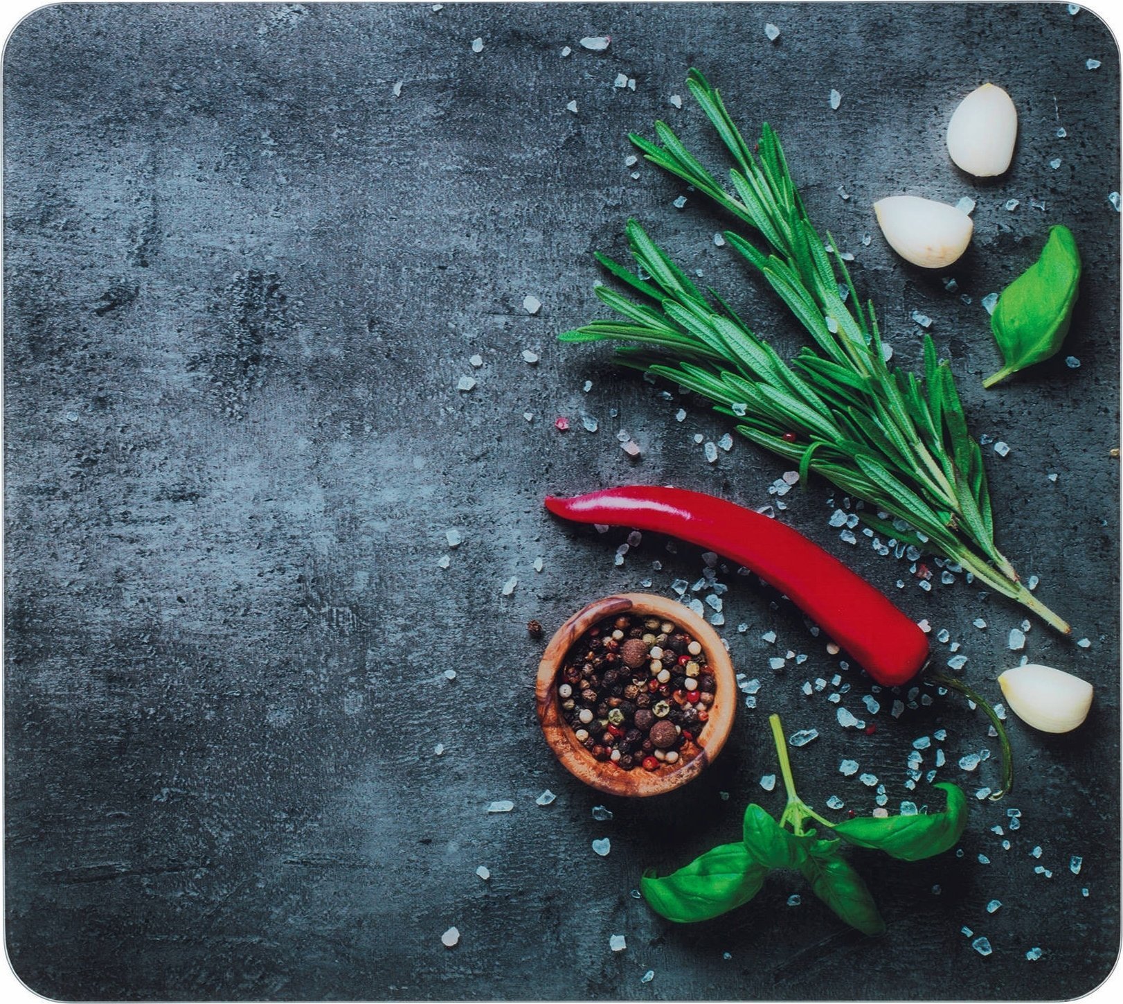 Maximex Szklana płyta ochronna na kuchenkę ROSEMARY, 56 x 50 cm