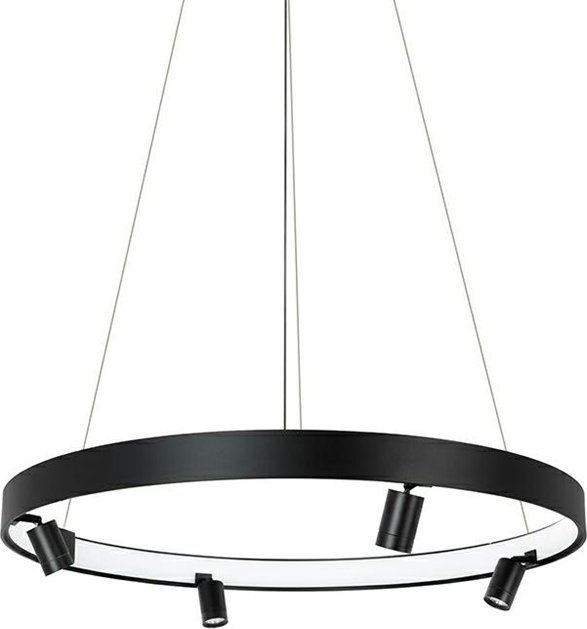 Фото - Люстра / світильник Circle Fitness Lampa wisząca Moosee Metalowa lampa wisząca Circle LED 62,5W 3000K grafito 