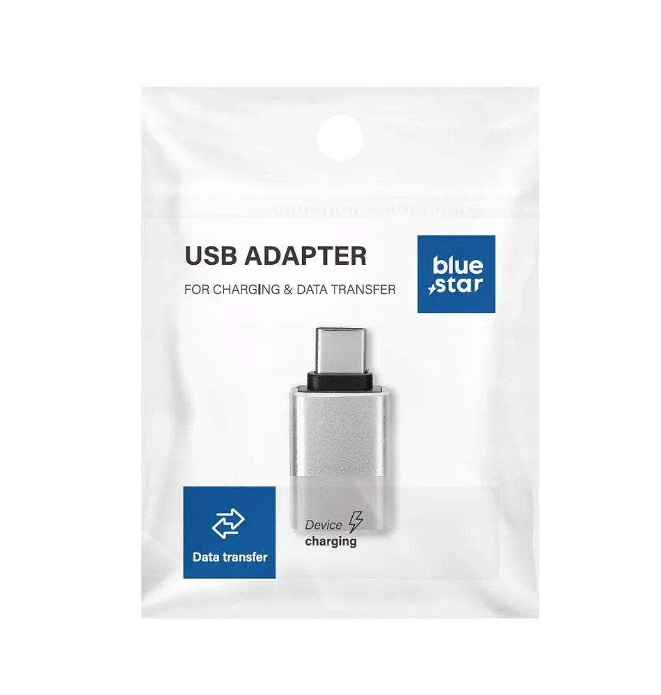 Adapter USB Bluestar Adapter USB A 3.0 do Typ C Blue Star biały