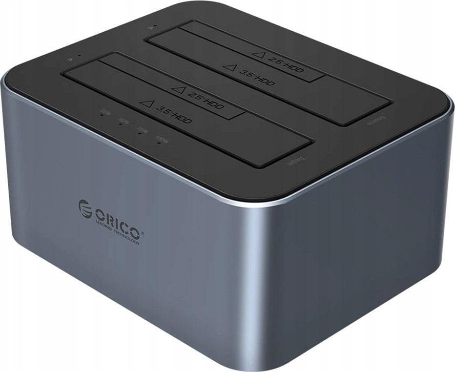 Stacja dokująca Orico Stacja dokująca na 2 dyski z funkcją klonowania offline 2,5"/3,5" SATA HDD/SSD...