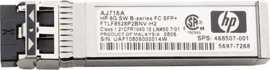 Фото - SFP-трансивер HP Moduł SFP  AJ716A  FC SFP+ 8Gb Shortwave B-series 1 Pack  - KI (AJ716A)