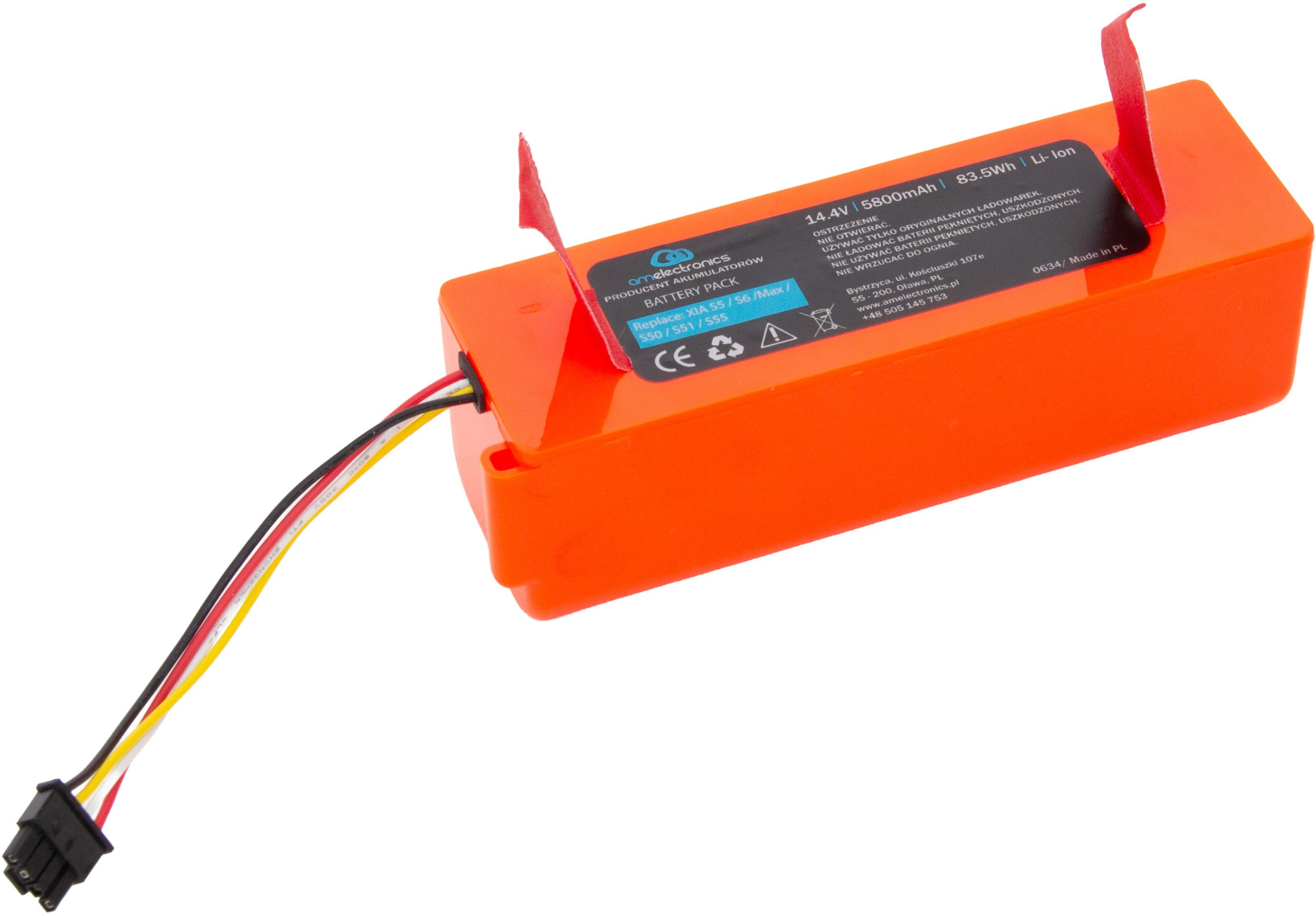 Tradebit Akumulator bateria do Xiaomi Roborock 14,4V 5800mAh LiIon S6 MaxV (0634)