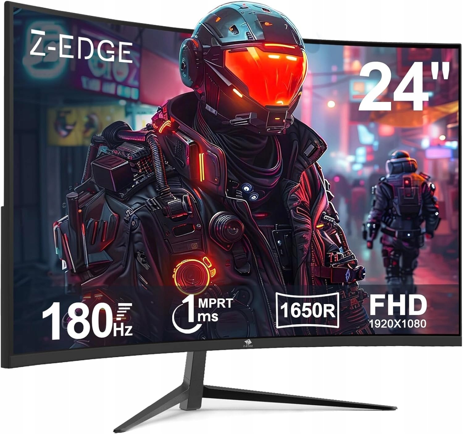 Z-Edge Gamingowy 24" Zakrzywiony 180Hz 1ms VA FreeSync HDMI DP