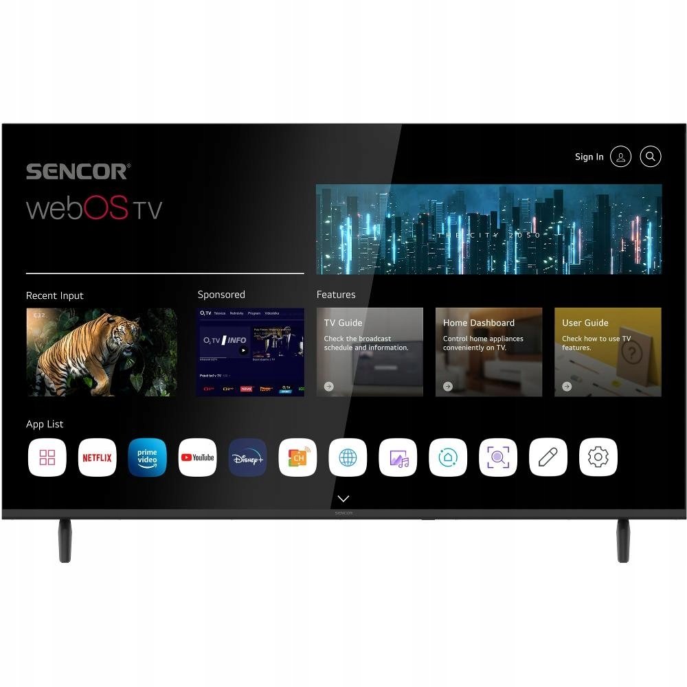 Telewizor Sencor SLE 43FS803B WEBOS SMART TV SENCOR
