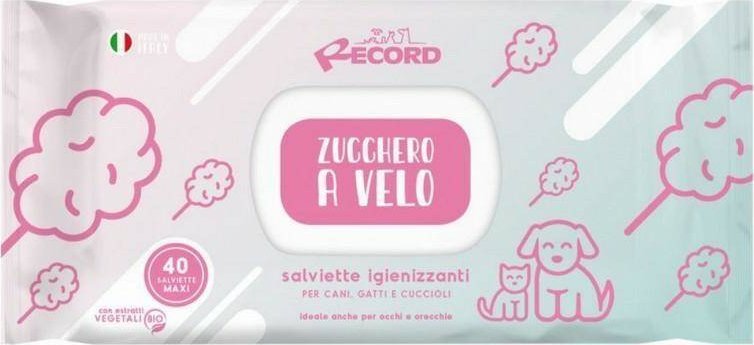Record Italy RECORD CHUSTECZKI NEW WATA CUKROWA 40szt ANTYBAKTERYJNE