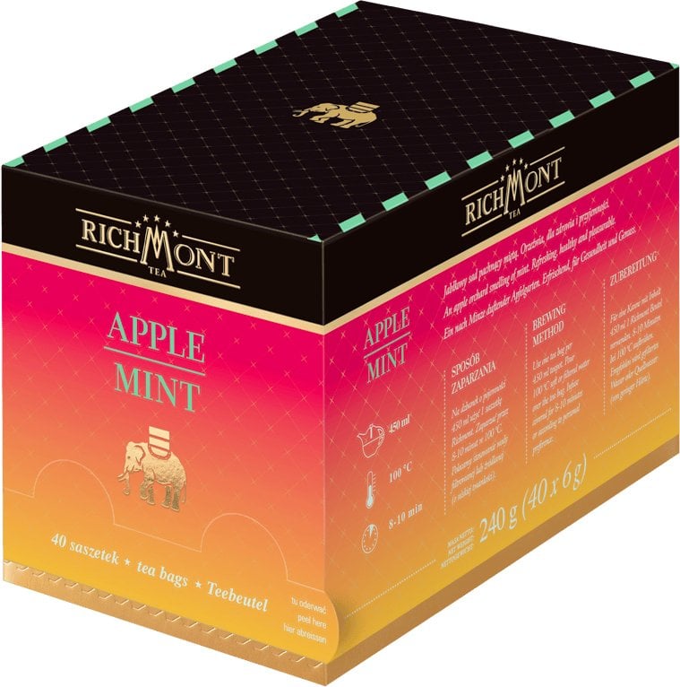 Richmont Herbatka owocowo-ziołowa Apple Mint 40 saszetek