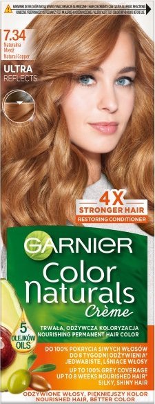 Garnier Color Naturals* Krem koloryzujący nr 7.34 Naturalna Miedź 1op