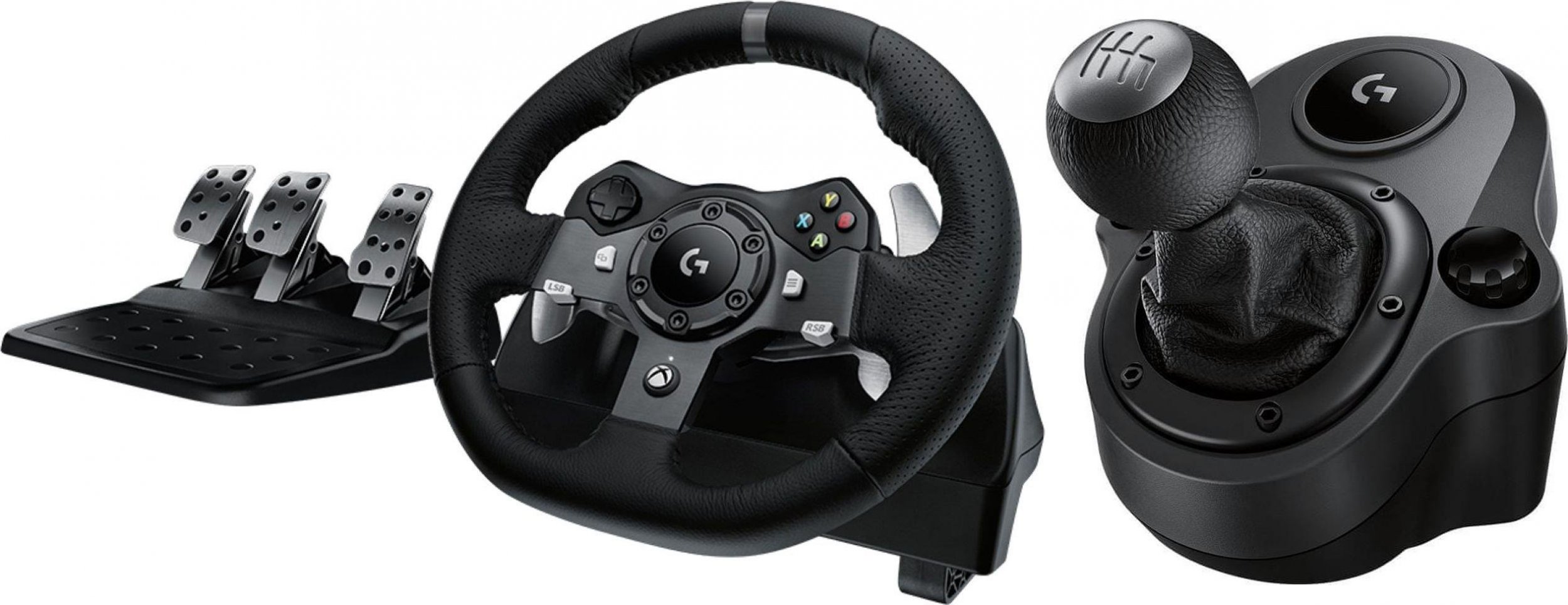 Kierownica Logitech G920 Driving Force (941-000123) + Shifter G29, G920 Driving Force (941-000130)