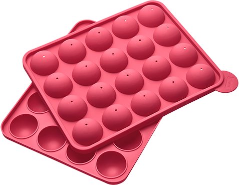 Lurch 00083027, Half-sphere mould, Rectangular, -40 °C, 240 °C, Red, Silicone